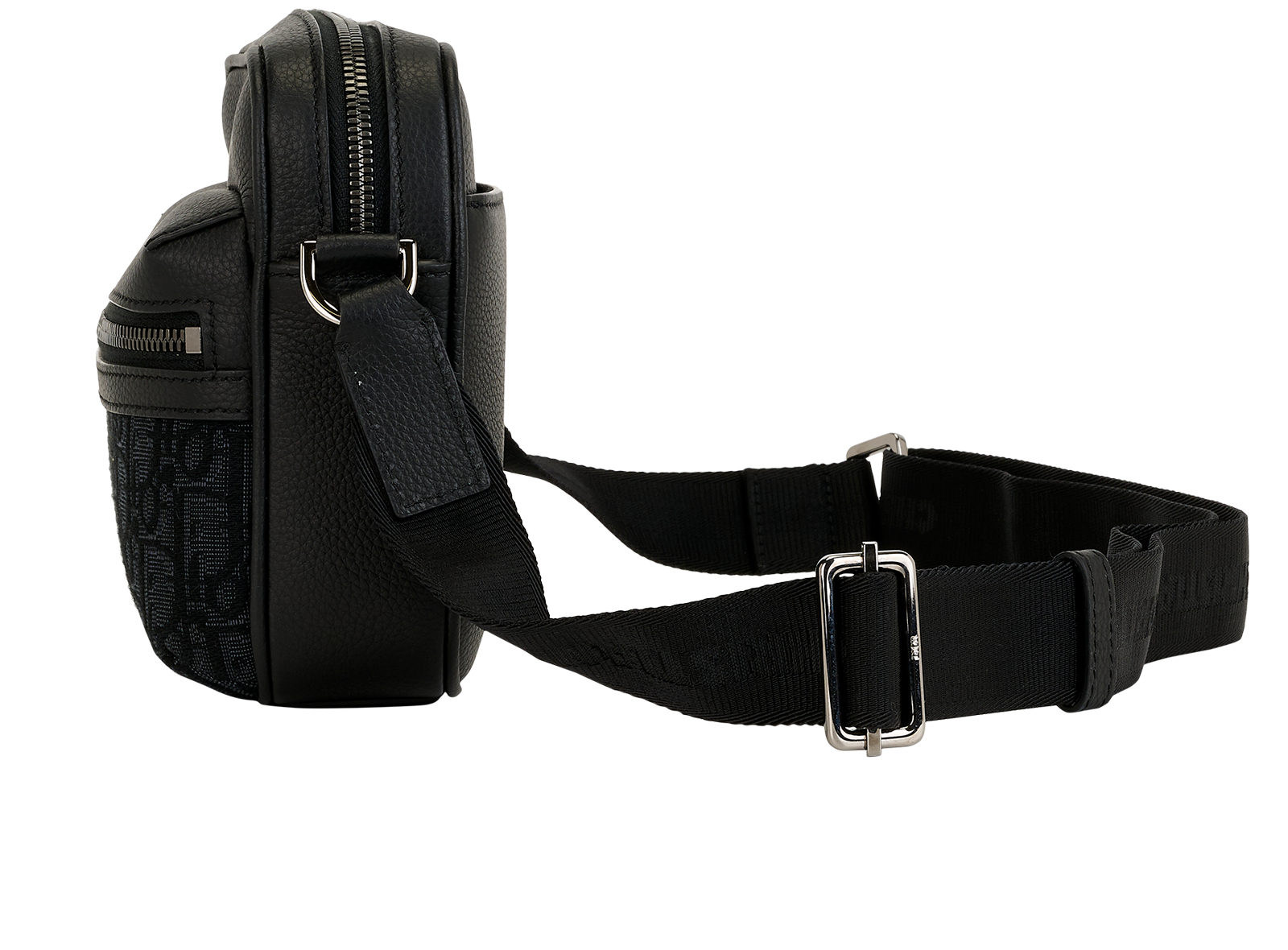 Rider 2.0, &pound;1,300, Handbags, Black/Navy, Canvas/Leather, Bottom view